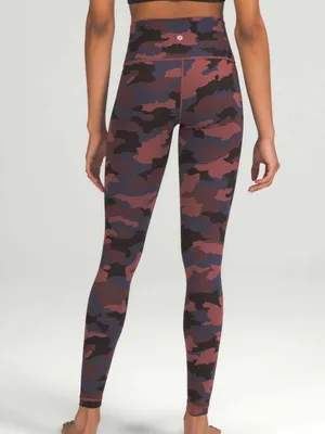 EUC Lululemon Wunder Under High-Rise Camo Smoky Night Sea Size 4 thumbnail 4