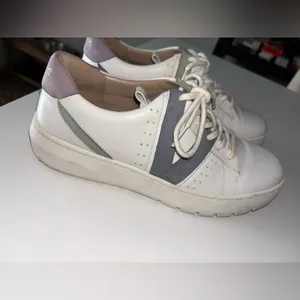 Vionic Women's‎ Simasa Abyss White Leather Multicolor Detail Sneakers Size 8 thumbnail 2