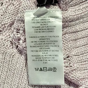 Free People Cropped Sweater Vest Y2K Cottage Preppy Academia Pastel Purple XS thumbnail 4