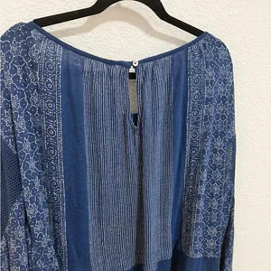 Free People Indigo Dreams Oversized Tunic Top Navy Blue Small NEW Boho Chic thumbnail 10
