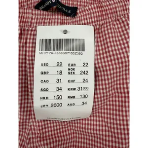 Brandy Melville Womens Lounge Shorts Red White Gingham Check One Size thumbnail 5