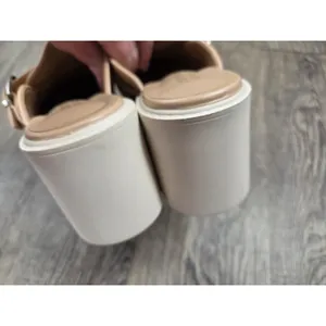 Journee Collection Brydie Platform Mule Beige Tan Heels Shoes Size 10 thumbnail 5