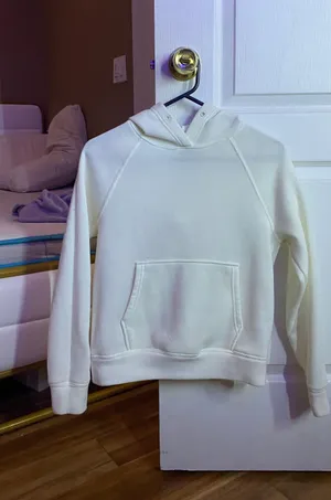 White Hoodie Size M thumbnail 1