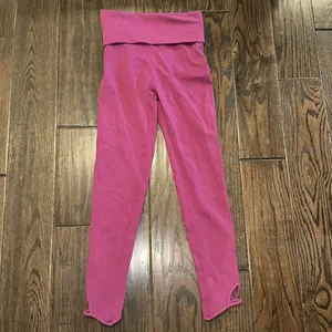 FREE PEOPLE movement pink leggings size xSmall thumbnail 5