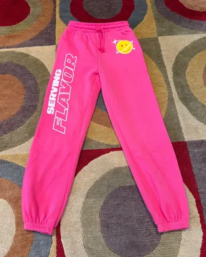 Poppi Forever Icon Serving Flavor Graphic Joggers Hot Pink High Rise Women’s S thumbnail 1