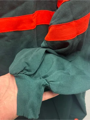 FP Free People NWT Oversized Small Post Up Layer Top In Green Rugby Style thumbnail 8