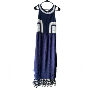 Cleobella Navy and Cream Midi Dress thumbnail 9