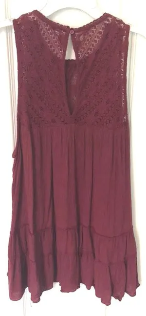 American Eagle Red Lace Tank thumbnail 2