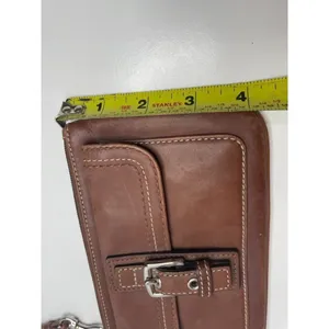 Coach Soho Brown Leather Wristlet Buckle Front Mini Bag Y2K Clutch thumbnail 9