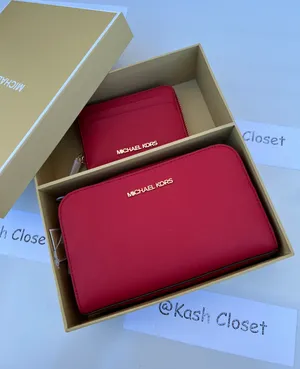 Michael Kors Giftable boxed item wallet & Travel Pouch - Bright Red thumbnail 3