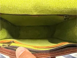 GVB Natural World Brown Genuine Leather Messenger Crossbody Satchel Bag Vintage thumbnail 7