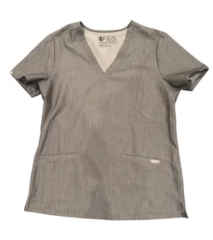 FIGS Casma Women’s Scub‎ Top Graphite Gray Size Small S thumbnail 1