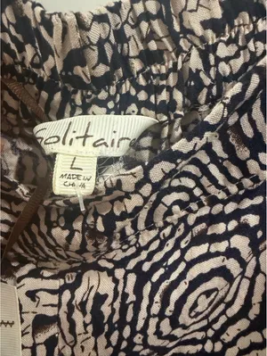 Solitaire Women's Patterned Wide-Leg Pants Size L thumbnail 3