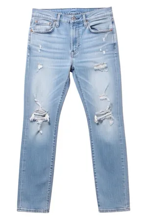 LEVI’S Light Wash Ripped Straight Leg Jeans - Blue thumbnail 1