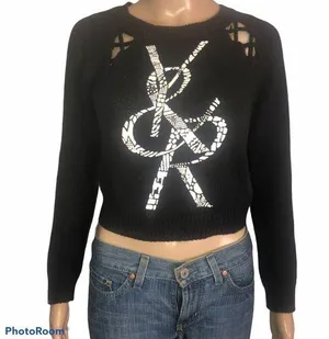 Young & Reckless logo cropped sweater thumbnail 1