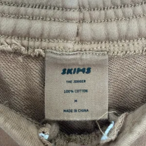 SKIMS Outdoor Fleece Joggers Sweatpants Tiger Eye Brown Size Medium 100% Cotton thumbnail 5