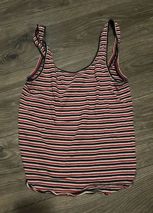 Free People Top Tank Striped Navy and Red S thumbnail 1