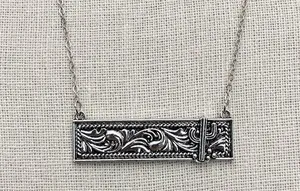 Wild West Saguaro Cactus Bar Necklace thumbnail 1