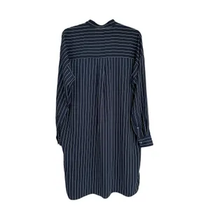 Aritzia‎ Babaton Striped Shirt Dress Blue White Midi Long Sleeve Pockets #FF10-2 thumbnail 11