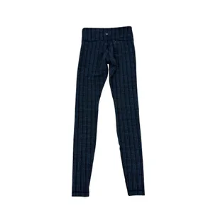Lululemon Wunder Under High-Rise Leggings Navy Blue Pinstripe Size 4 No Tag thumbnail 3