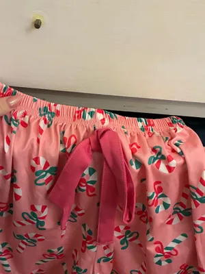 Candy Cane Christmas Pjamas Frill Shors Set Small thumbnail 7