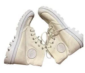 Palladium Pampa High Canvas Combat Boots/Sneakers – Women’s Size 7.5 thumbnail 1