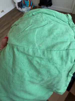 Boutique Green Flowy Pants Size M thumbnail 3