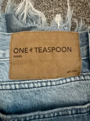 One teaspoon low rise denim shorts thumbnail 3