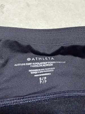 Athleta black altitude pant polartec power stretch small thumbnail 4