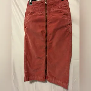 Free People I Want It All Cord Midi Skirt Poppy size 26 thumbnail 6