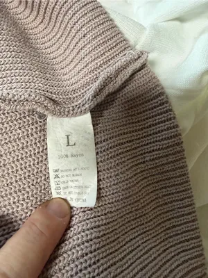 NWOT Two Piece Knitted Sweater Set Tan Size L thumbnail 10