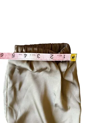 NWT Petal & Pup Gilli Luca Olive Green Satin Cargo Jogger Pants Size M thumbnail 11