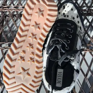 Myra Bag Rush Sneakers Fur Leather Shoes Size 7 thumbnail 5