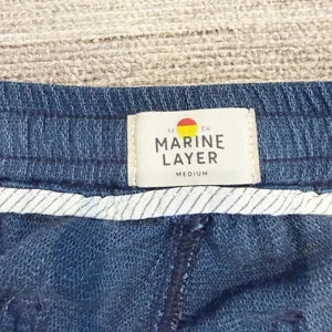 Marine Layer Men Textured Relaxed Drawstring Pull On Pant Medium Casual Comfort thumbnail 8