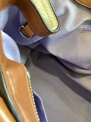 Coach Soho White Leather Satchel With Saddle Brown Trim thumbnail 11