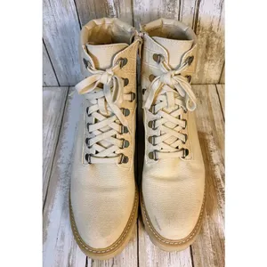 DOLCE VITA Women's Hank Combat Boots in Ivory Size 8M‎ thumbnail 3