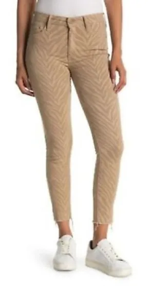Mother The Looker Ankle Fray in Sweet Stripes size 27 thumbnail 1