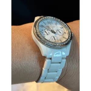Relic by Fossil Womens White Crystal Bezel Multi Function Dial Watch ZR15551 thumbnail 6