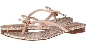 Kate Spade New York mistic bow thong sandals flip flops light pink womens size 7 thumbnail 1