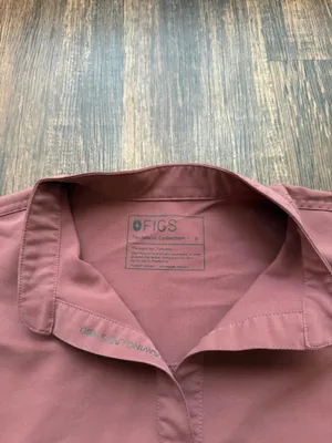 FIGS Women’s Mauve Pink Rafaela Oversized Scrub Top - Size S Nursecore Hospital thumbnail 3