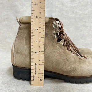 Vintage Vasque Tan Suede Hiking Boots Vibram Sole Made in Italy 7504 Women 8.5 M thumbnail 10