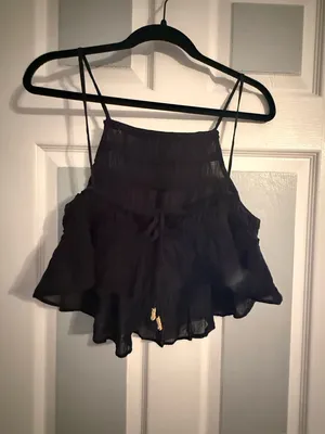Free People Angelina Two-Piece Smocked Tank & Shorts Set thumbnail 2