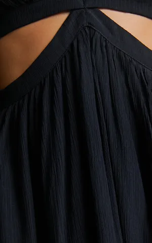 New Showpo Paige Maxi Dress Side Cut Out Balloon Sleeve Dress -Large MSRP $119 thumbnail 6