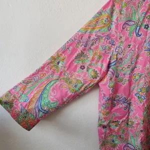 Lauren Ralph Lauren Cotton Pink Paisley Button-Down Blouse Barbie Core XL thumbnail 4
