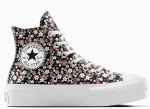 Converse Women's Chuck Taylor All Star Lift Platform Petite Petals Shoes White 7 thumbnail 1