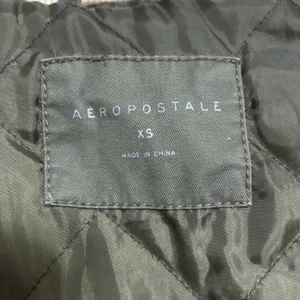Aeropostale Utility Parka Jacket Olive Green Quilted Lined Hooded Anorak XS thumbnail 9