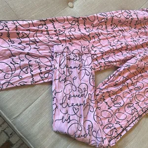 Pink Victoria's Secret Graphic Pajama Pants Boxer Style Size XS thumbnail 6