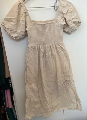 For All 7 Mankind Dress Puff Sleeve Smocked thumbnail 1