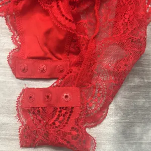 Sexy Lingerie Bodysuit Lace Teddy Snap Crotch V Neck Cut Out One Piece Babydoll thumbnail 6