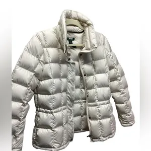 Lauren Ralph Lauren down puffer jacket Off white. Size Large thumbnail 9